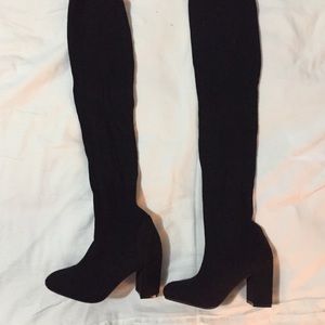 High knee boots